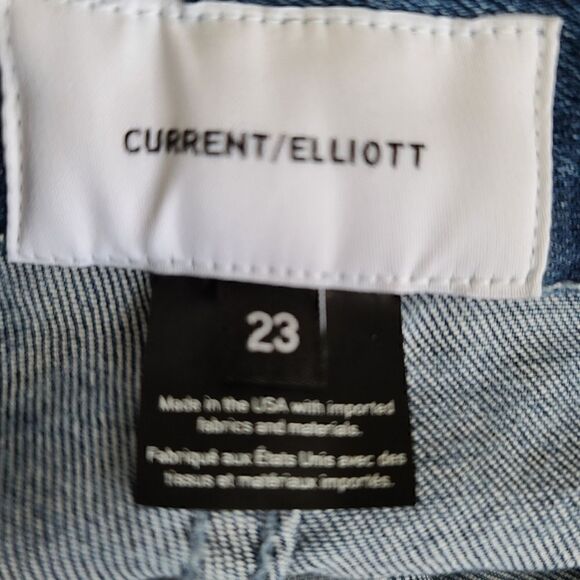Current/Elliot The Cut Off Button Fly Mini Jean Skirt - Picture 4 of 10